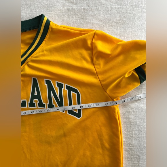 Oakland A’s Athletics Dave Stewart #34 Yellow Jersey Size XL Stadium Giveaway - Picture 7 of 8